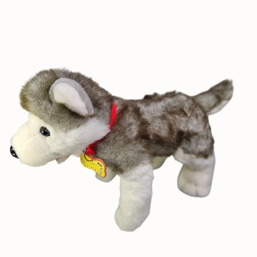 Build A Bear BABW 18 Inch Grey White‎ Wolf Husky Dog Plush Stuffed Animal Toy